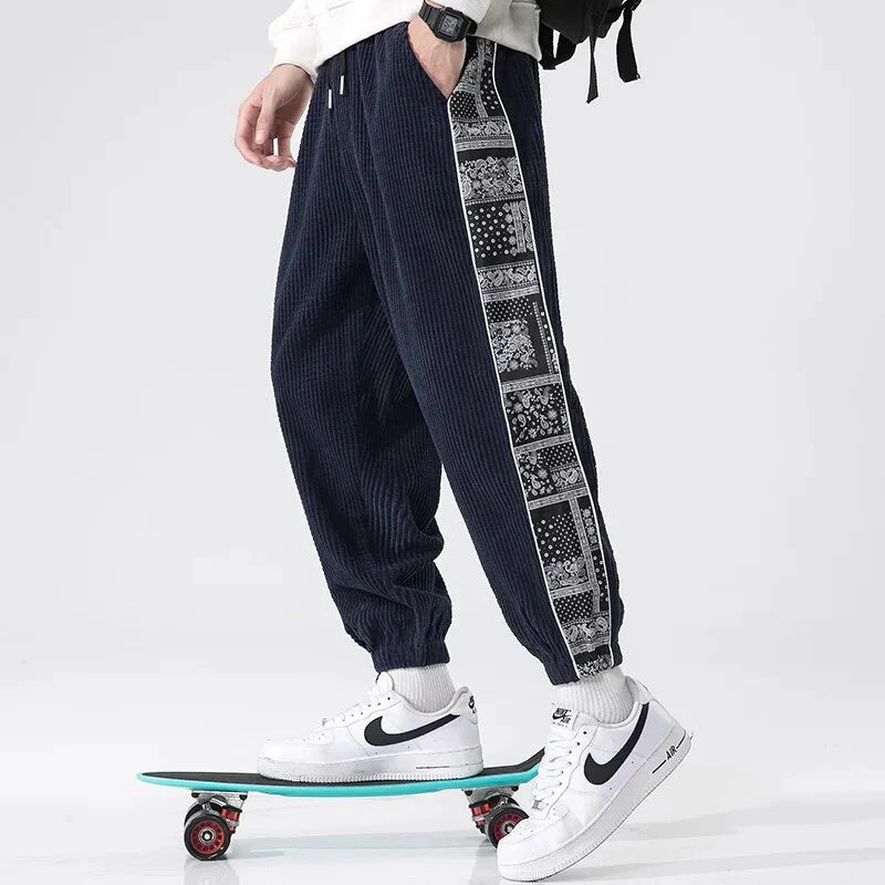Men's Aztec Corduroy Joggers