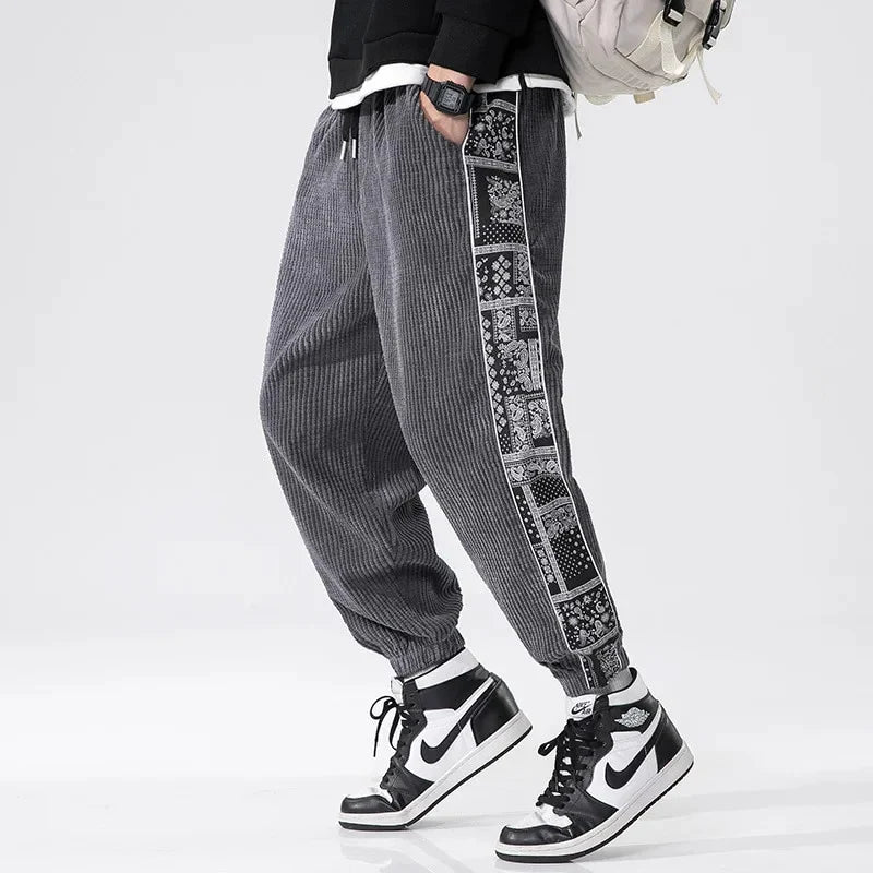 Men's Aztec Corduroy Joggers