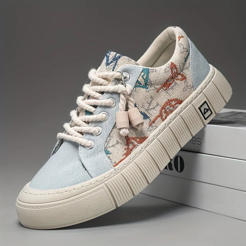 Echo Patterned Canvas Shoes