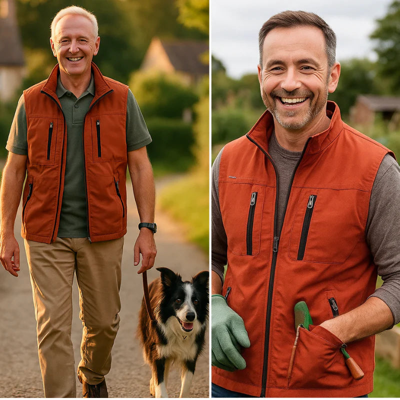 Vincent Multi-Pocket Classic Cargo Gilet