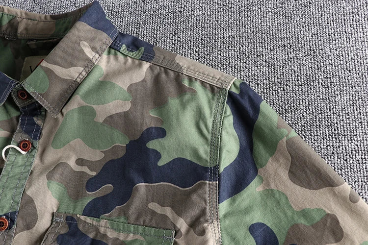 Men's Camouflage Cargo Shirt