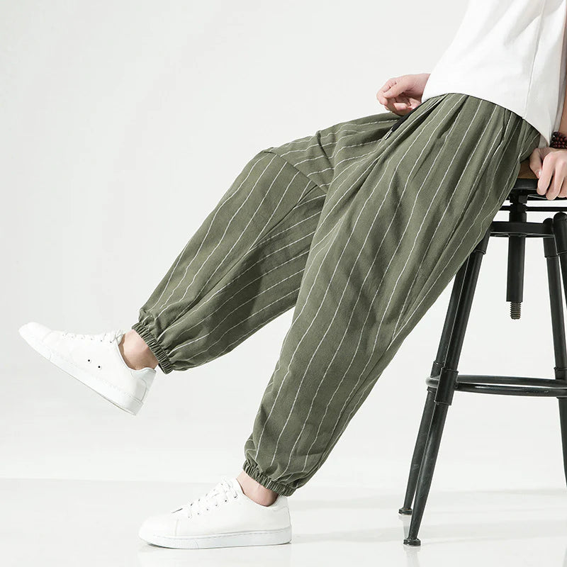 Susano Striped Bagg Joggers