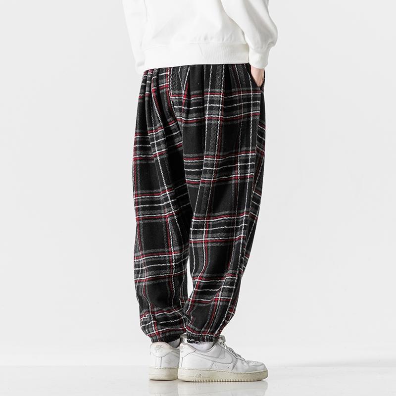 Men's Plaid Loose Joggers