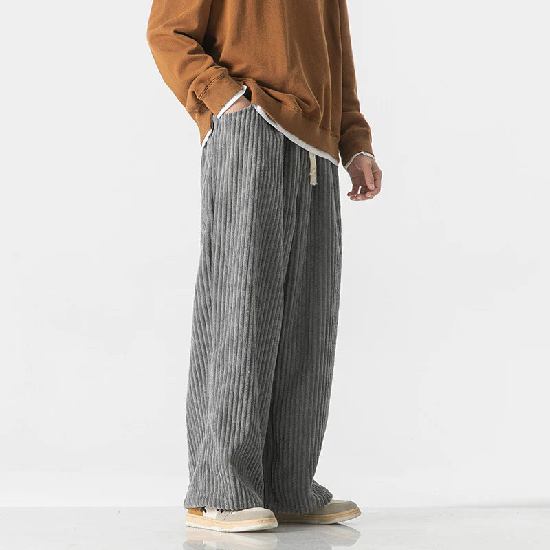 Thread Corduroy Loose Joggers
