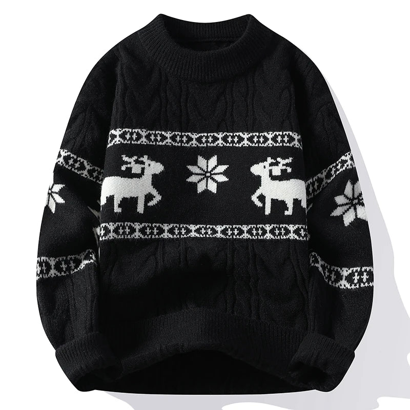 Luxury Reindeer Christmas Sweater