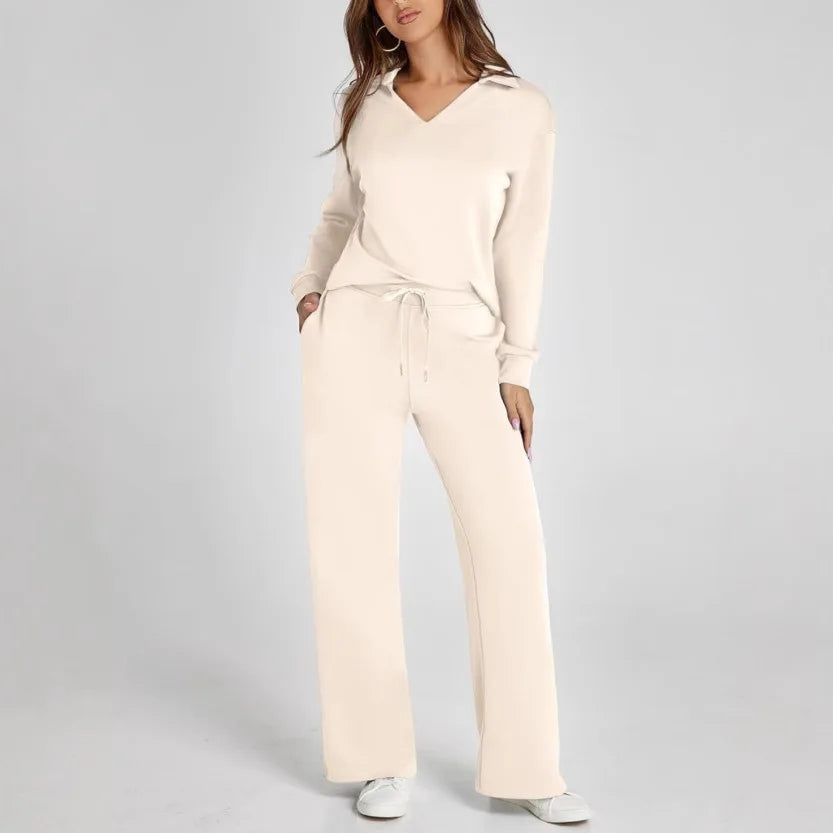 Women's 2Pcs/Set Outfits Casual Long Sleeve Sweatsuits Sets