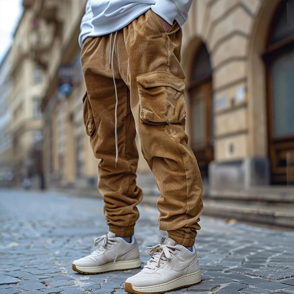 Men's Corduroy Loose Joggers