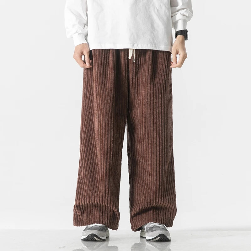 Thread Corduroy Loose Joggers
