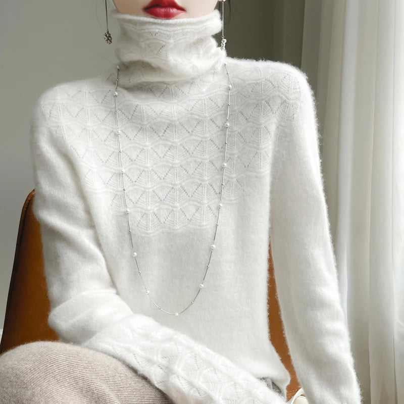 Emmeline Cozy Turtleneck High Neck Sweater
