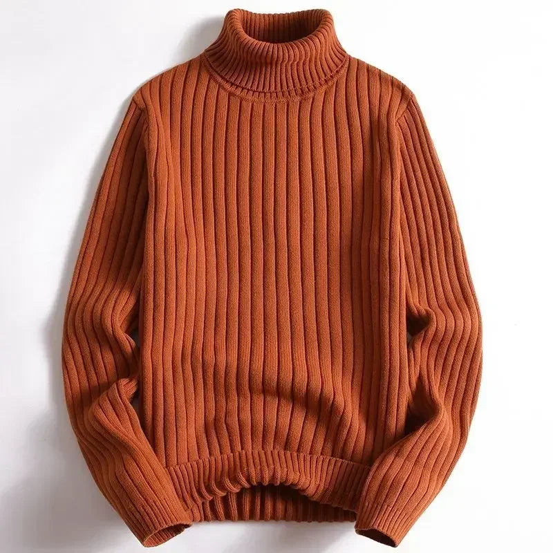 Delta Ribbed Knit Turtleneck Sweater