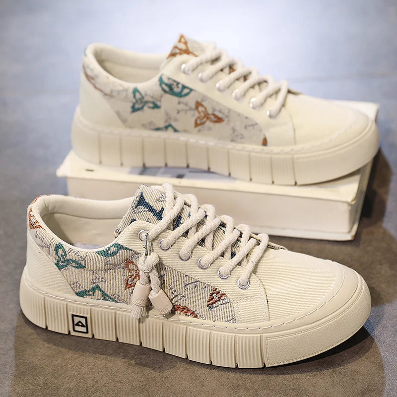 Echo Patterned Canvas Shoes