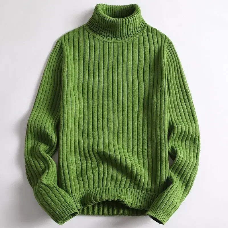 Delta Ribbed Knit Turtleneck Sweater