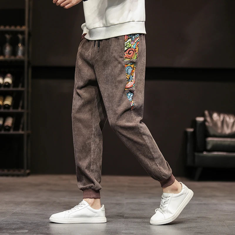 Men's Patchwork Art Joggers