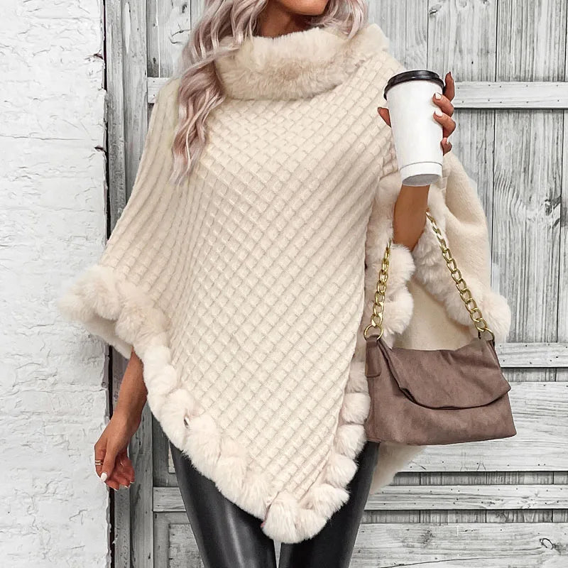 Beyond Soft Weave Poncho Sweater
