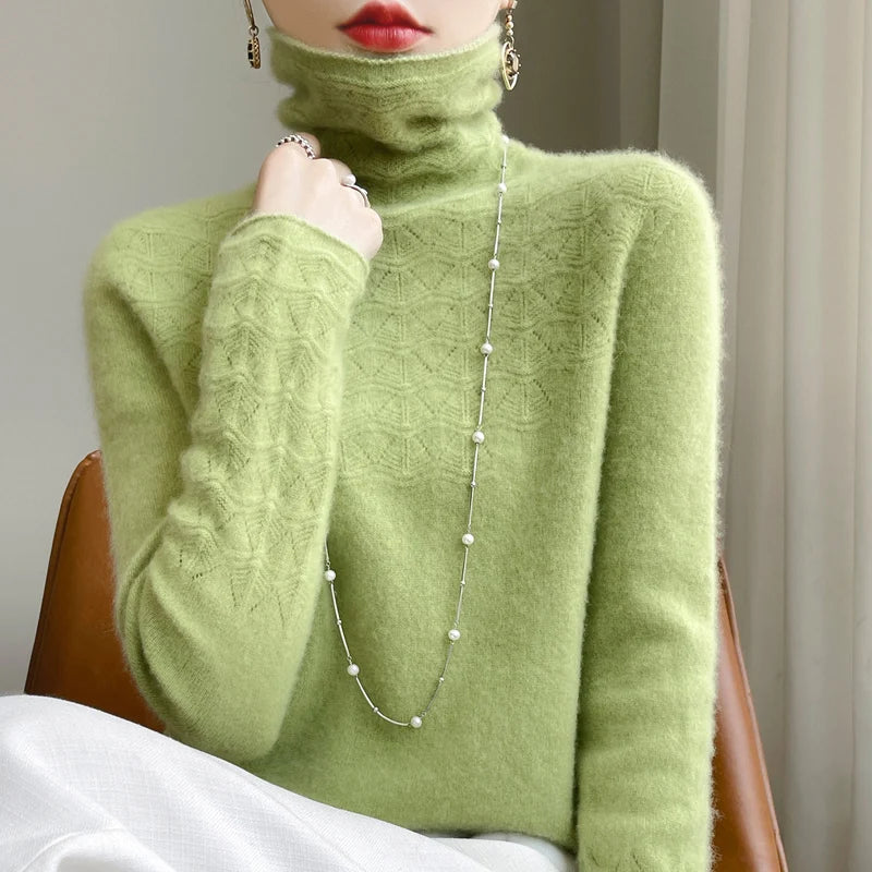 Emmeline Cozy Turtleneck High Neck Sweater