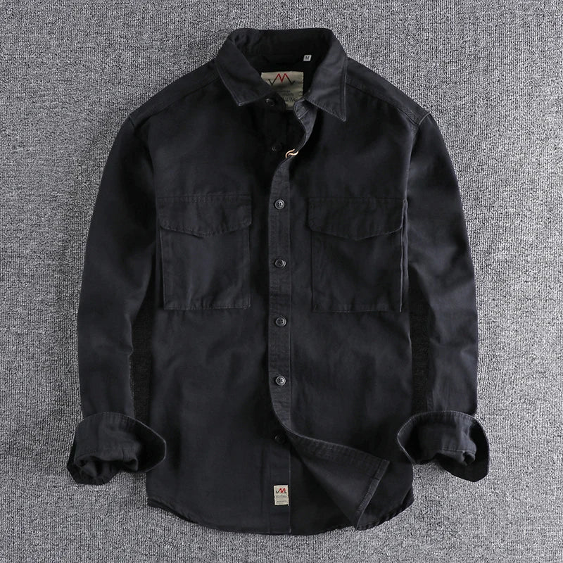 British Style Retro Long Sleeve Shirt