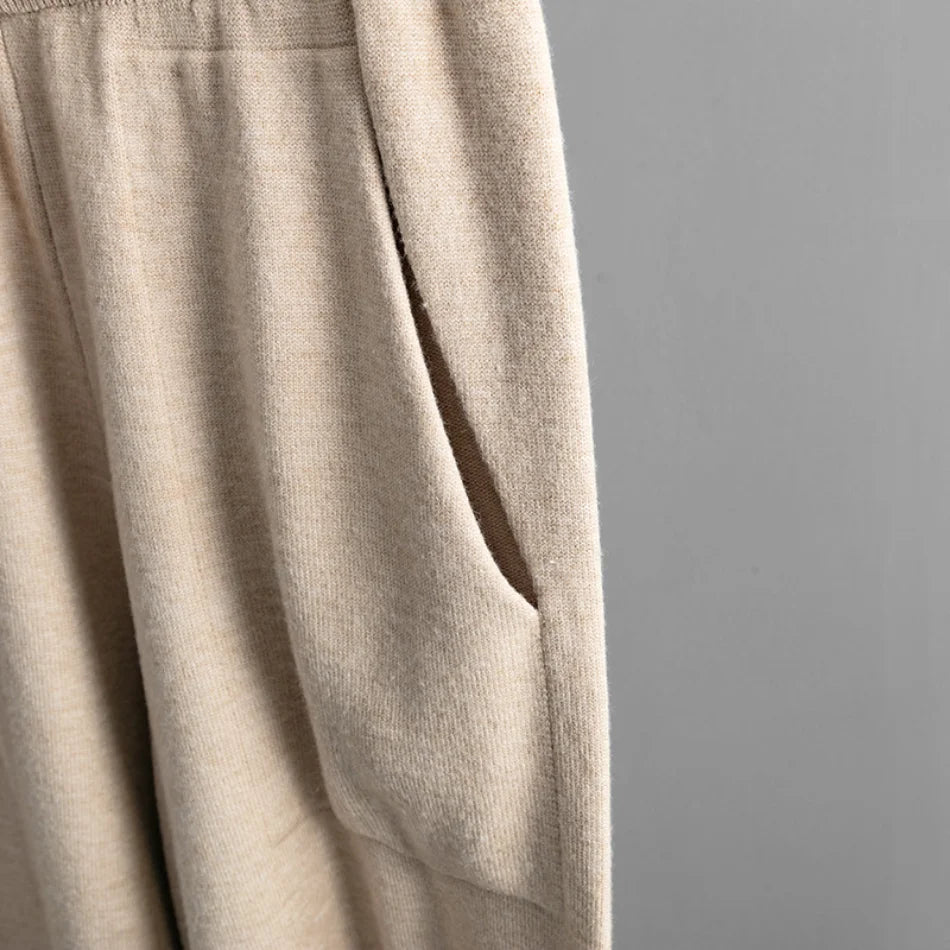 Knitted Suit Warm Pant 2 Piece Sets - Layla - Bottom & Top