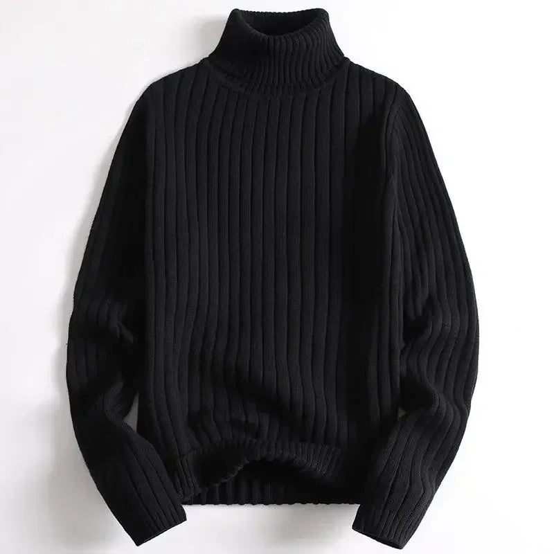 Delta Ribbed Knit Turtleneck Sweater