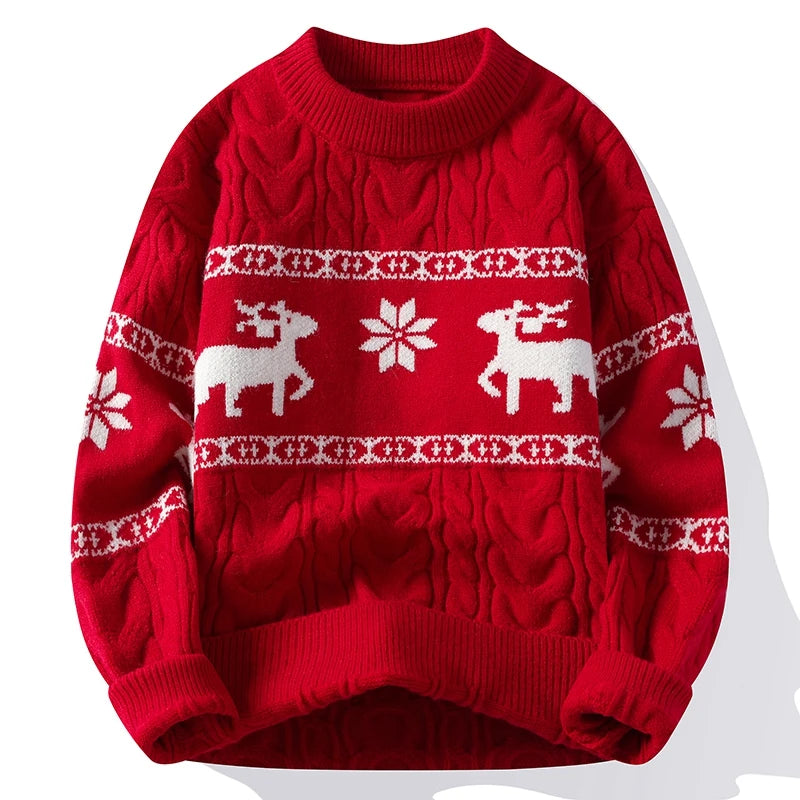 Luxury Reindeer Christmas Sweater