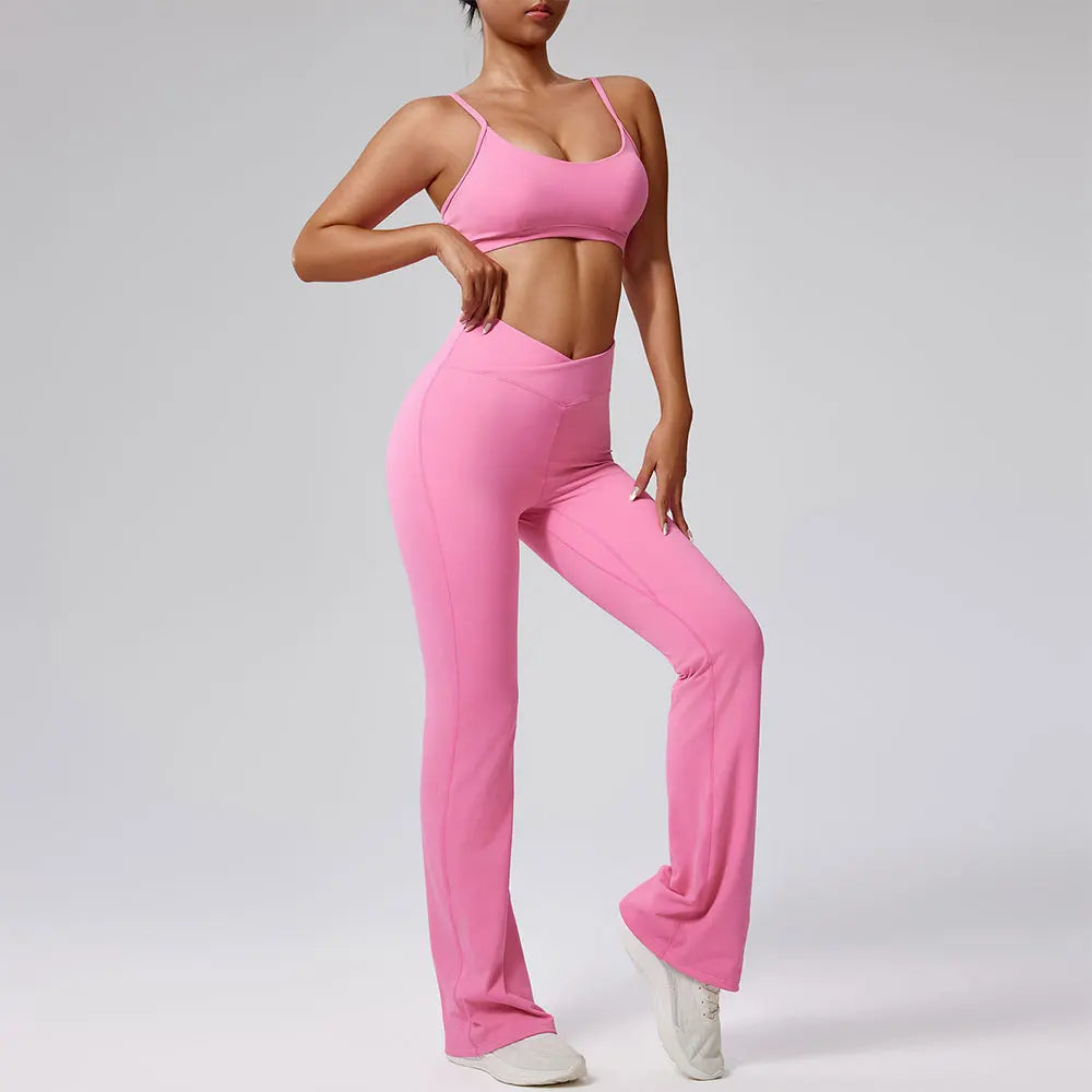 Alaina Flare Leggings & Bra Sets