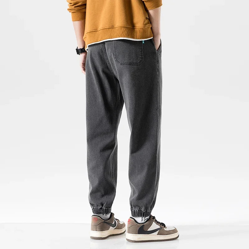 Light Wash Denim Joggers Pants