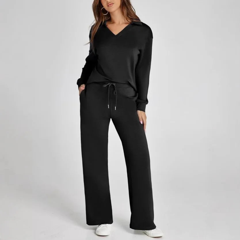 Women's 2Pcs/Set Outfits Casual Long Sleeve Sweatsuits Sets