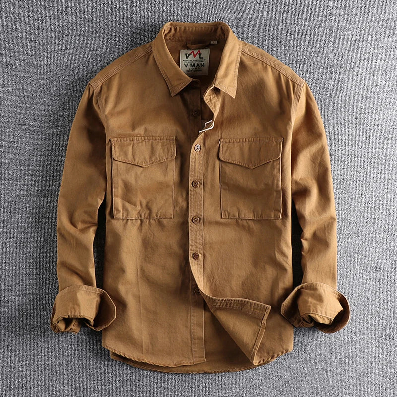 British Style Retro Long Sleeve Shirt