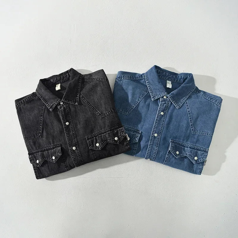 Valiant Denim Long-Sleeve Casual Shirt