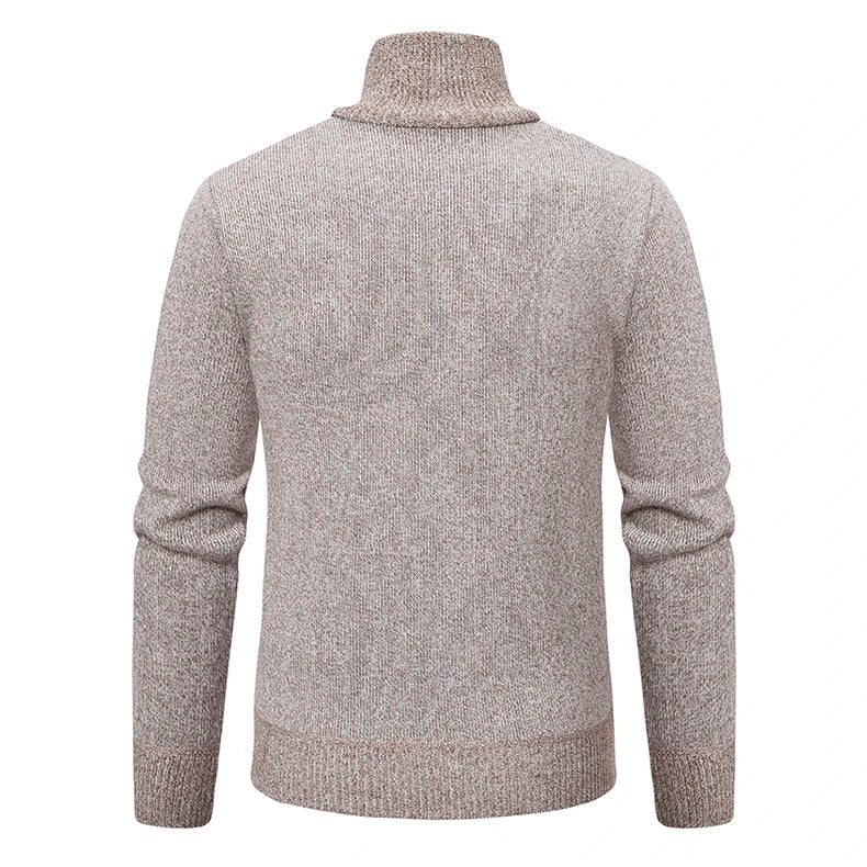 Beyond Luxury Zipper Cardigan Sweater