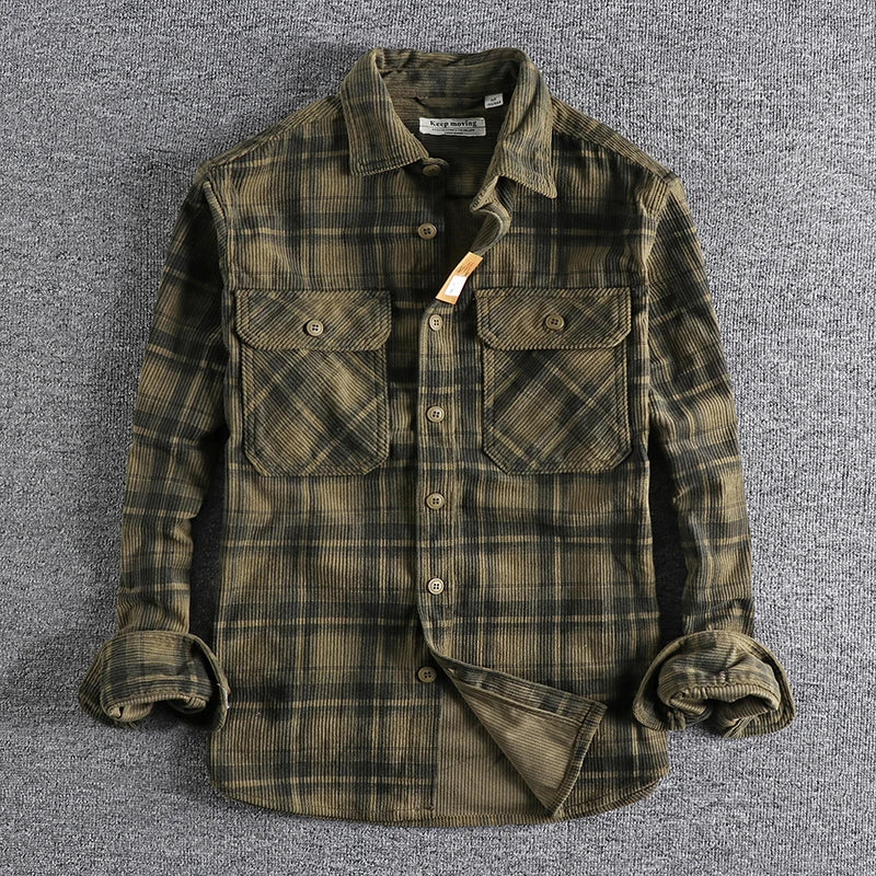 Men's Premium Cotton Check Shirt