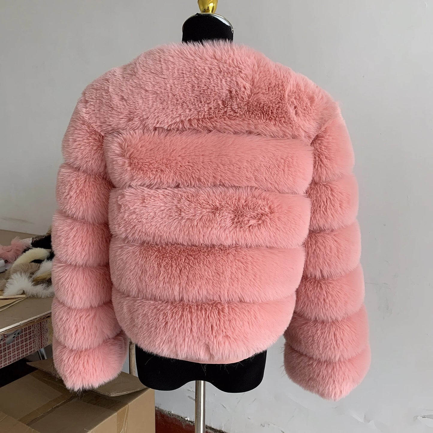 Vogrtcc Cropped Fur Jacket