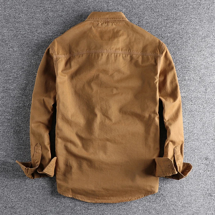 British Style Retro Long Sleeve Shirt