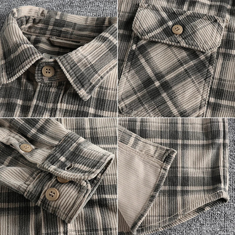 Men's Premium Cotton Check Shirt