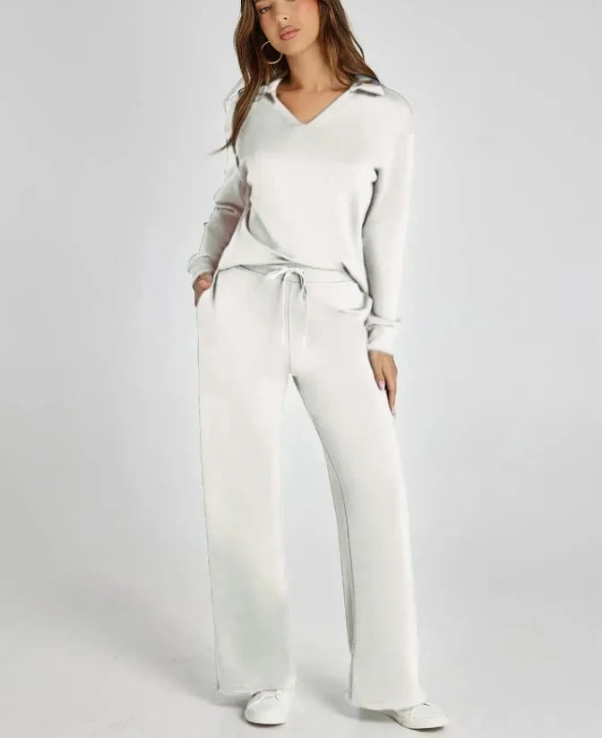 Women's 2Pcs/Set Outfits Casual Long Sleeve Sweatsuits Sets