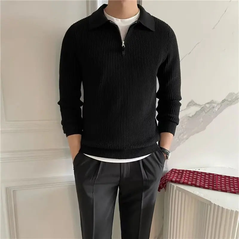 Apollo Cashmere Polo Neck Sweater