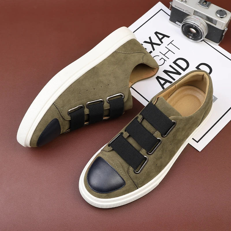 Enzo Mathis Leather Sneakers
