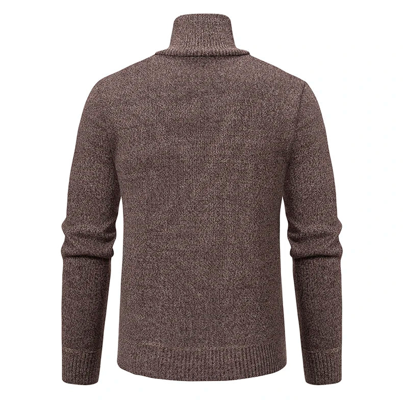 Beyond Luxury Zipper Cardigan Sweater