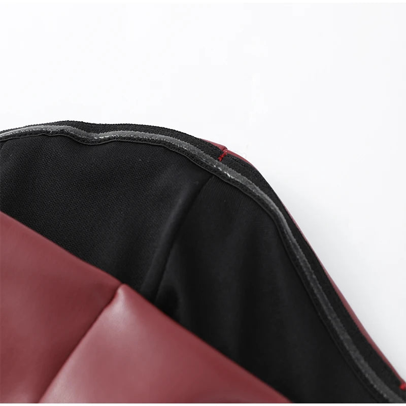 Bold Allure Faux Leather Corset Party Dress