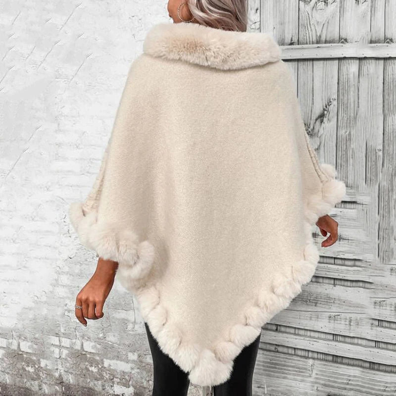 Beyond Soft Weave Poncho Sweater