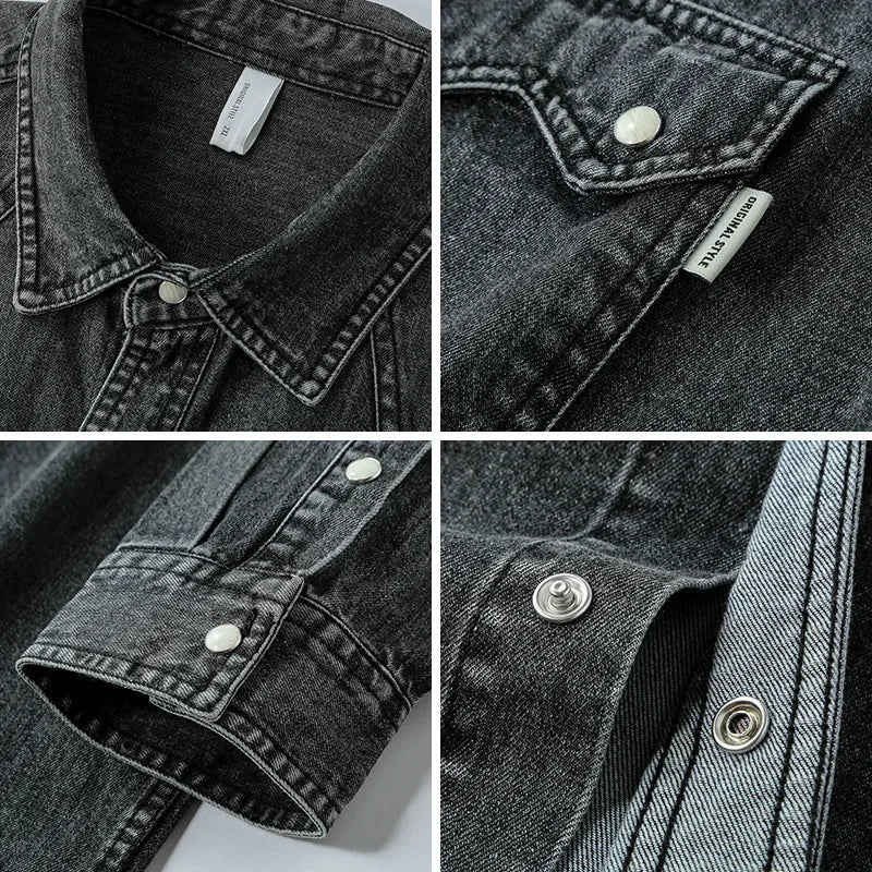 Valiant Denim Long-Sleeve Casual Shirt