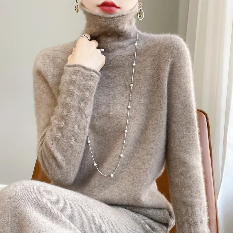 Emmeline Cozy Turtleneck High Neck Sweater