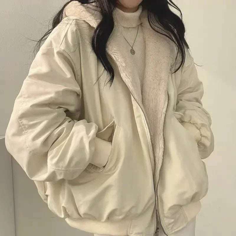 Harper Reversible Zipper Hoodie Jackets