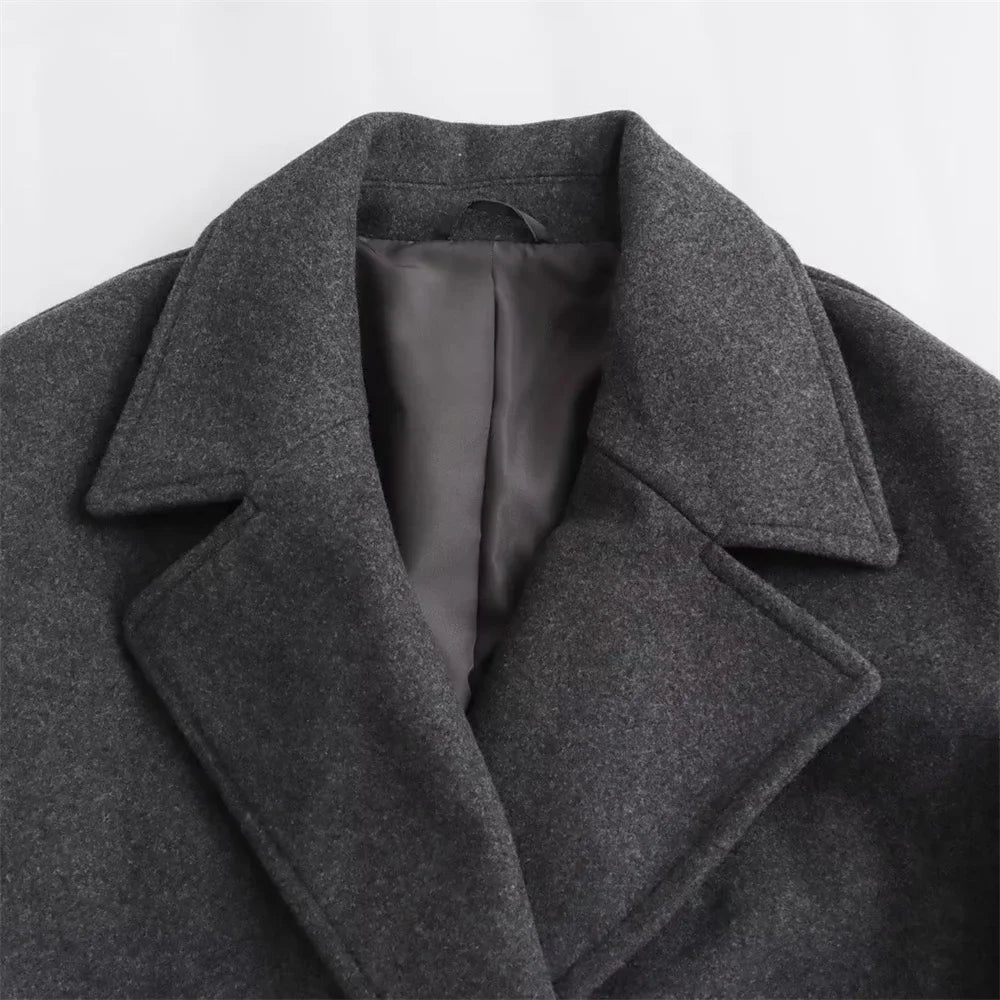 Chloe Double-Breasted Long Coat