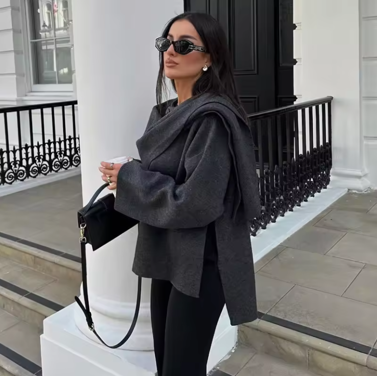 Women's Asymmetric Casual Long Sleeve Jackets