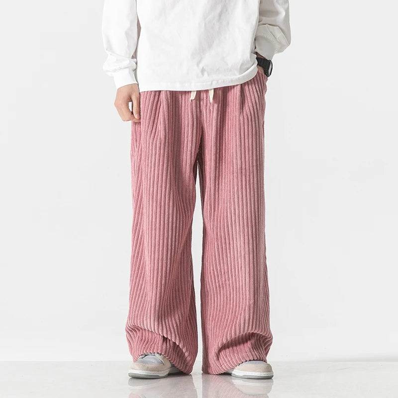 Thread Corduroy Loose Joggers