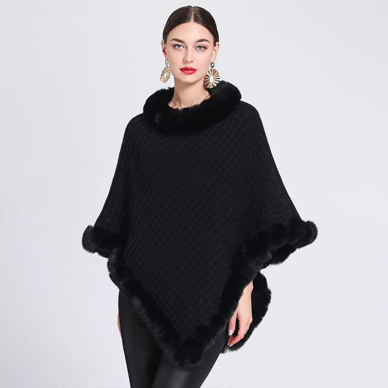 Beyond Soft Weave Poncho Sweater