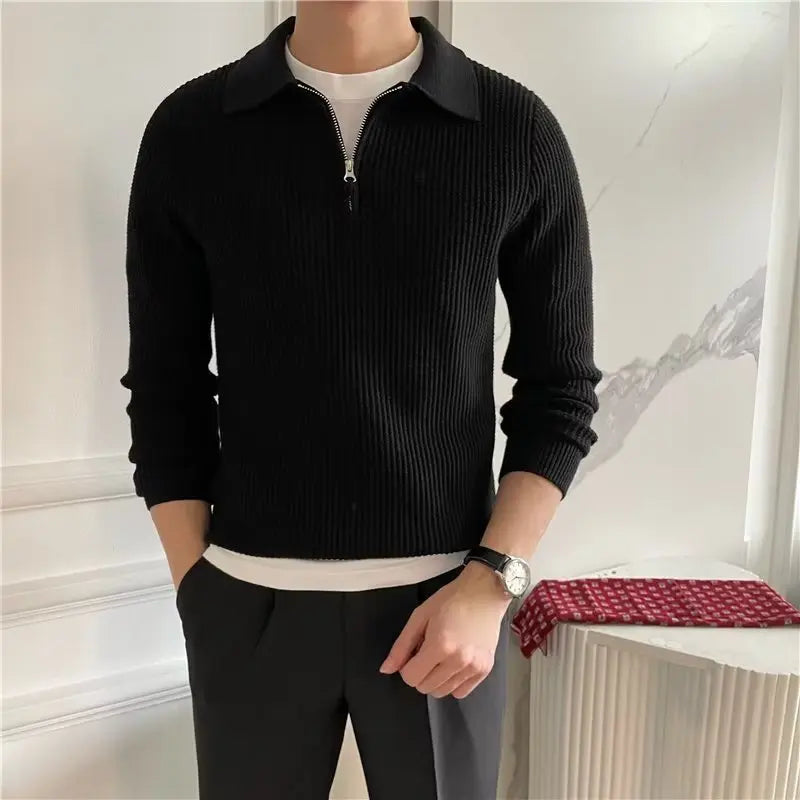 Apollo Cashmere Polo Neck Sweater