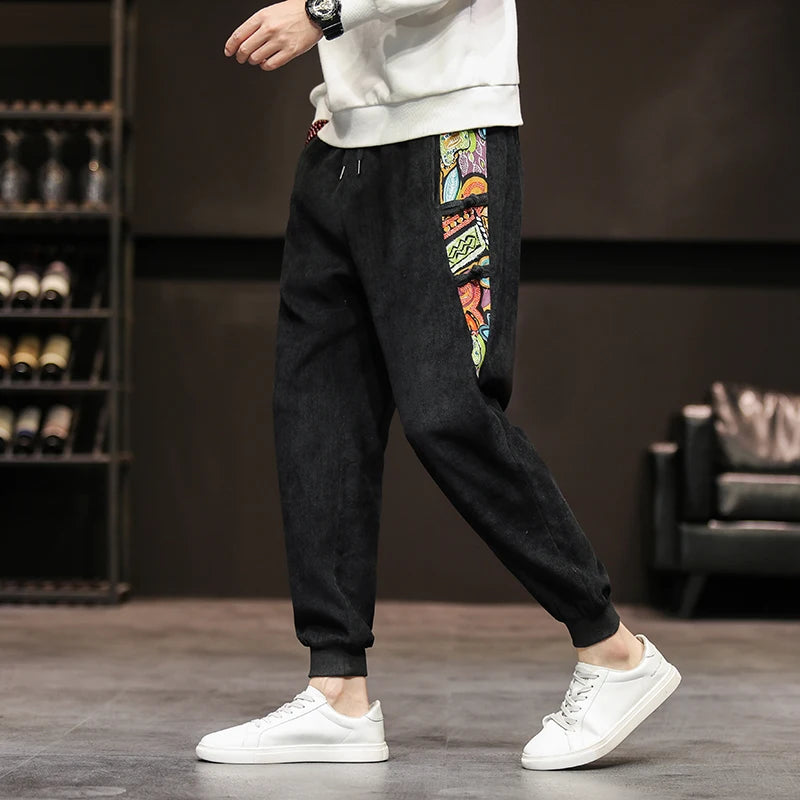 Men's Patchwork Art Joggers