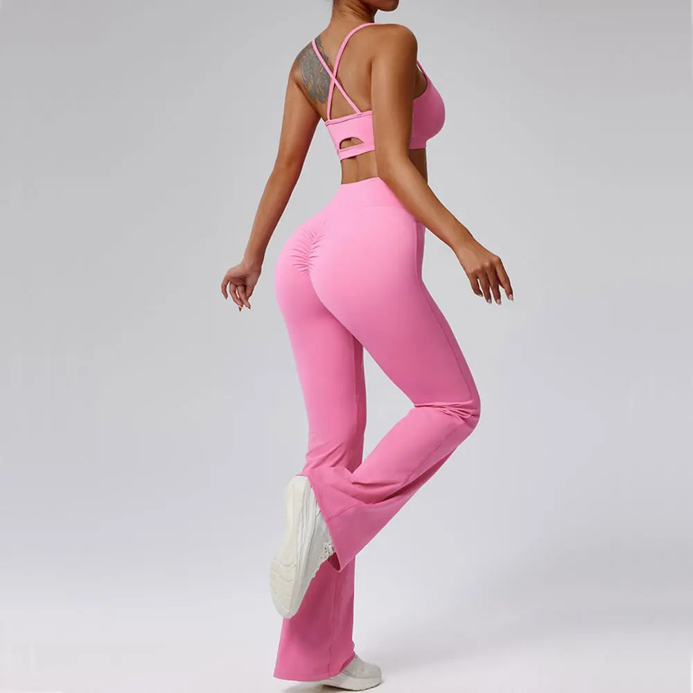 Alaina Flare Leggings & Bra Sets