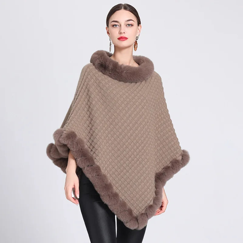 Beyond Soft Weave Poncho Sweater